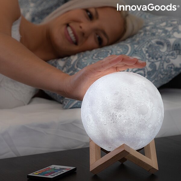 Laetav led kuu lamp Moondy Innovagoods hind ja info | Laualambid | kaup24.ee