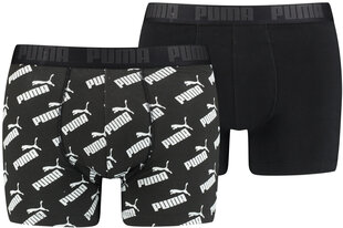 Puma Trikotaažist Alusriided Men Aop Boxer Black 935054 01/S hind ja info | Meeste aluspesu | kaup24.ee