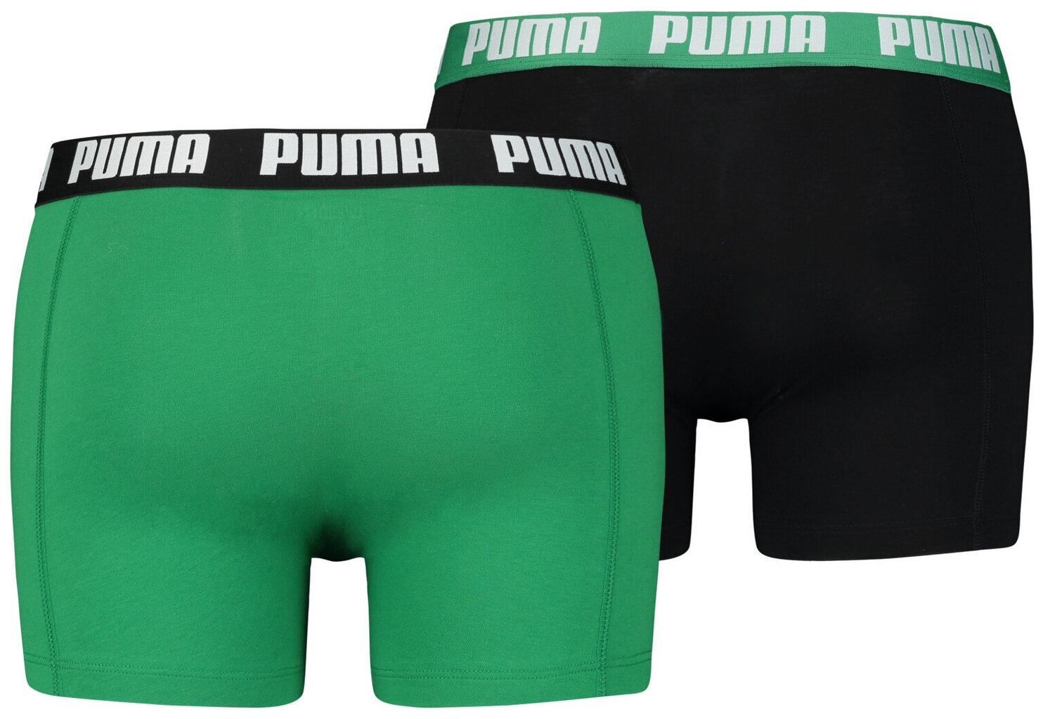 Puma Trikotaažist Alusriided Basic Boxer Green Black 906823 34/L hind ja info | Meeste aluspesu | kaup24.ee