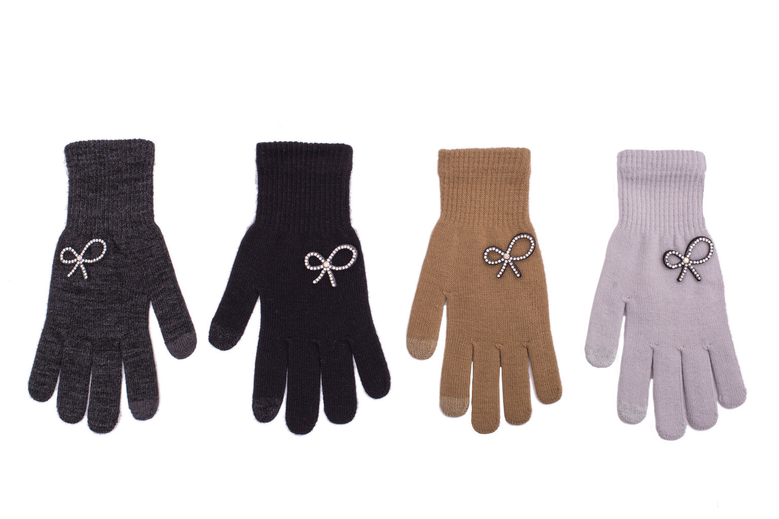 Naiste kindad Rak Touch screen Gloves R-173, hall hind ja info | Naiste kindad | kaup24.ee