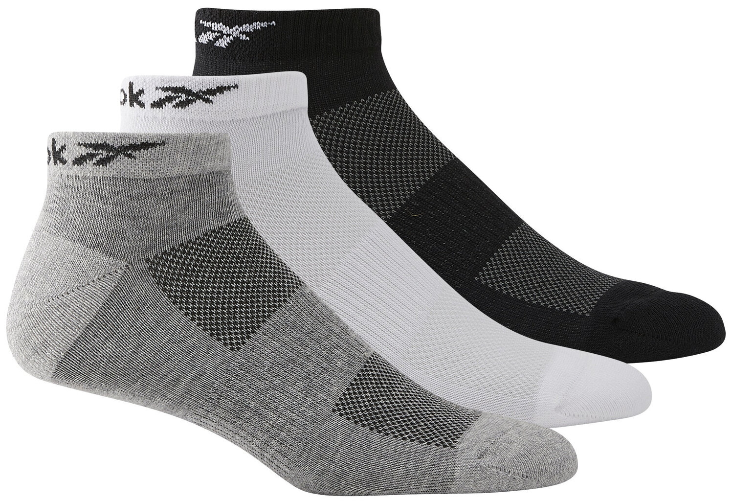 Reebok Sokid Te Low Cut Sock 3p White Black Grey H11287/34-36 цена и информация | Meeste sokid | kaup24.ee