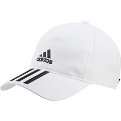 Женская шапка Adidas Aeroready Baseball Cap 3 Stripes 4athlts W GM4511, белая цена и информация | Женские шапки | kaup24.ee