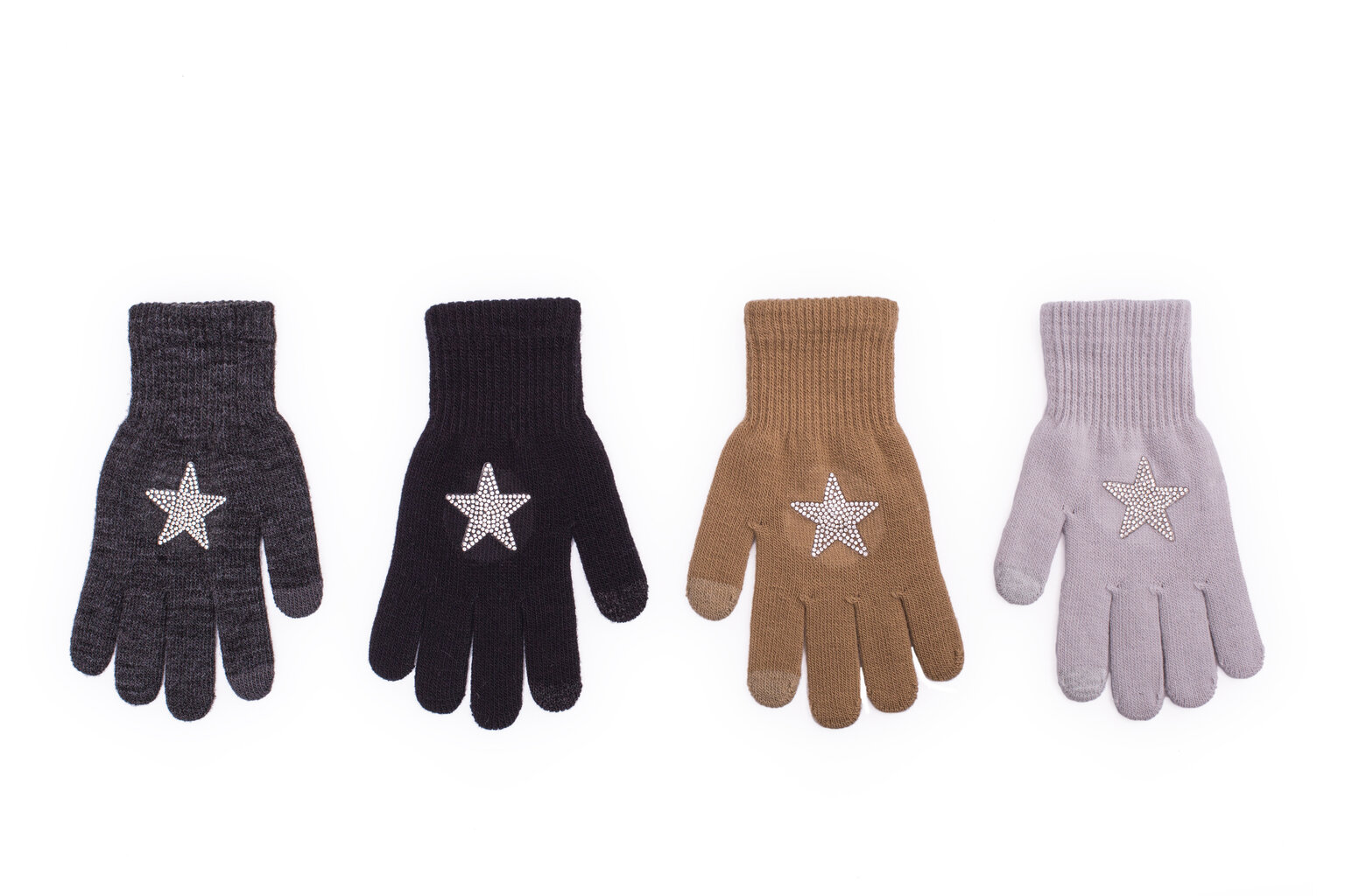 Tüdrukute kindad Rak Touch screen Gloves R-175, helehall hind ja info | Laste talveriided | kaup24.ee