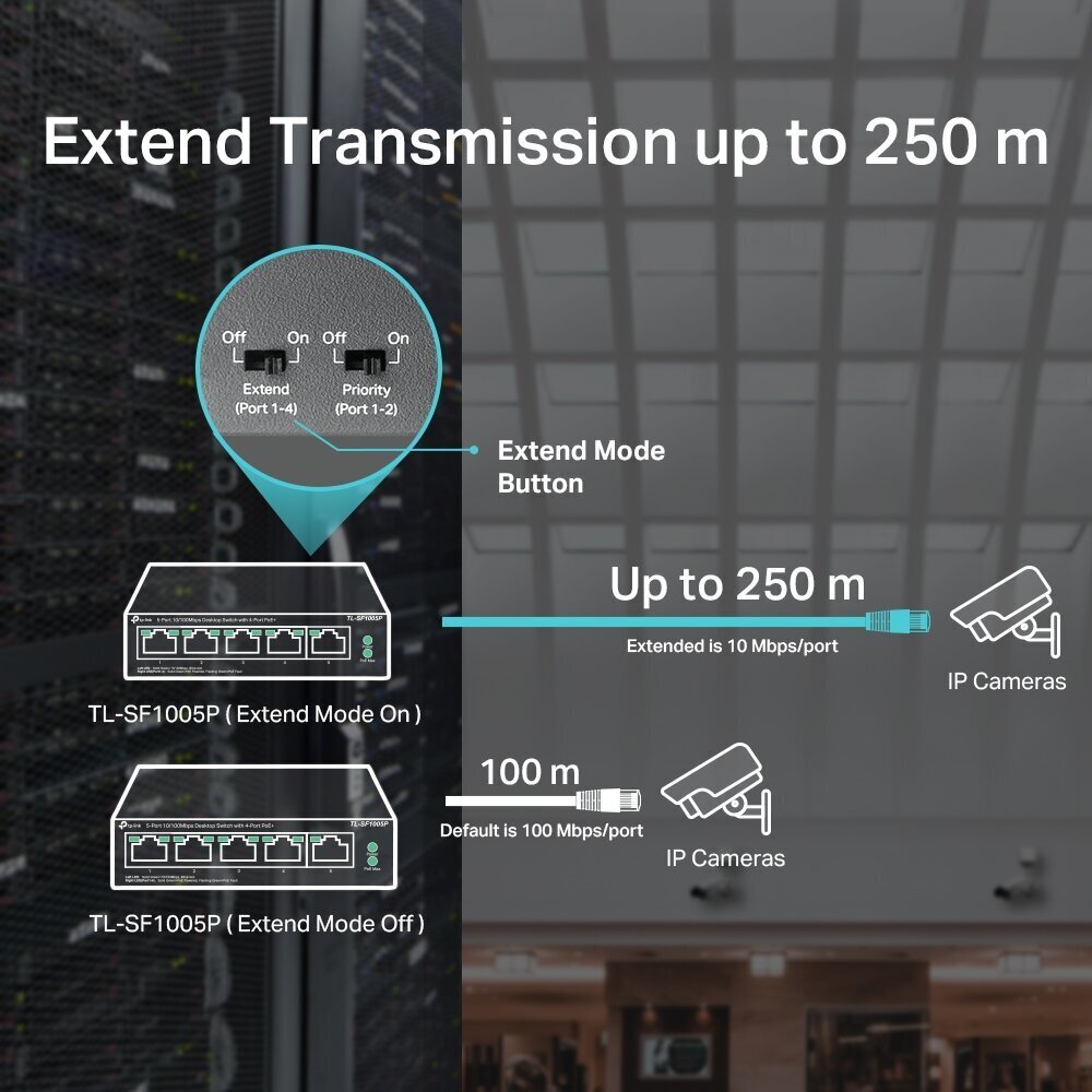 TP-LINK TL-SF1005P hind ja info | Lülitid (Switch) | kaup24.ee