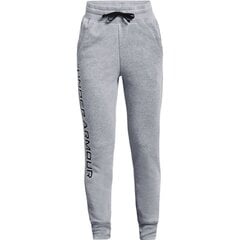 Poiste spordipüksid Under Armor Rival Fleece Joggers Jr. 1356 487 036, hall цена и информация | Шорты для мальчиков | kaup24.ee