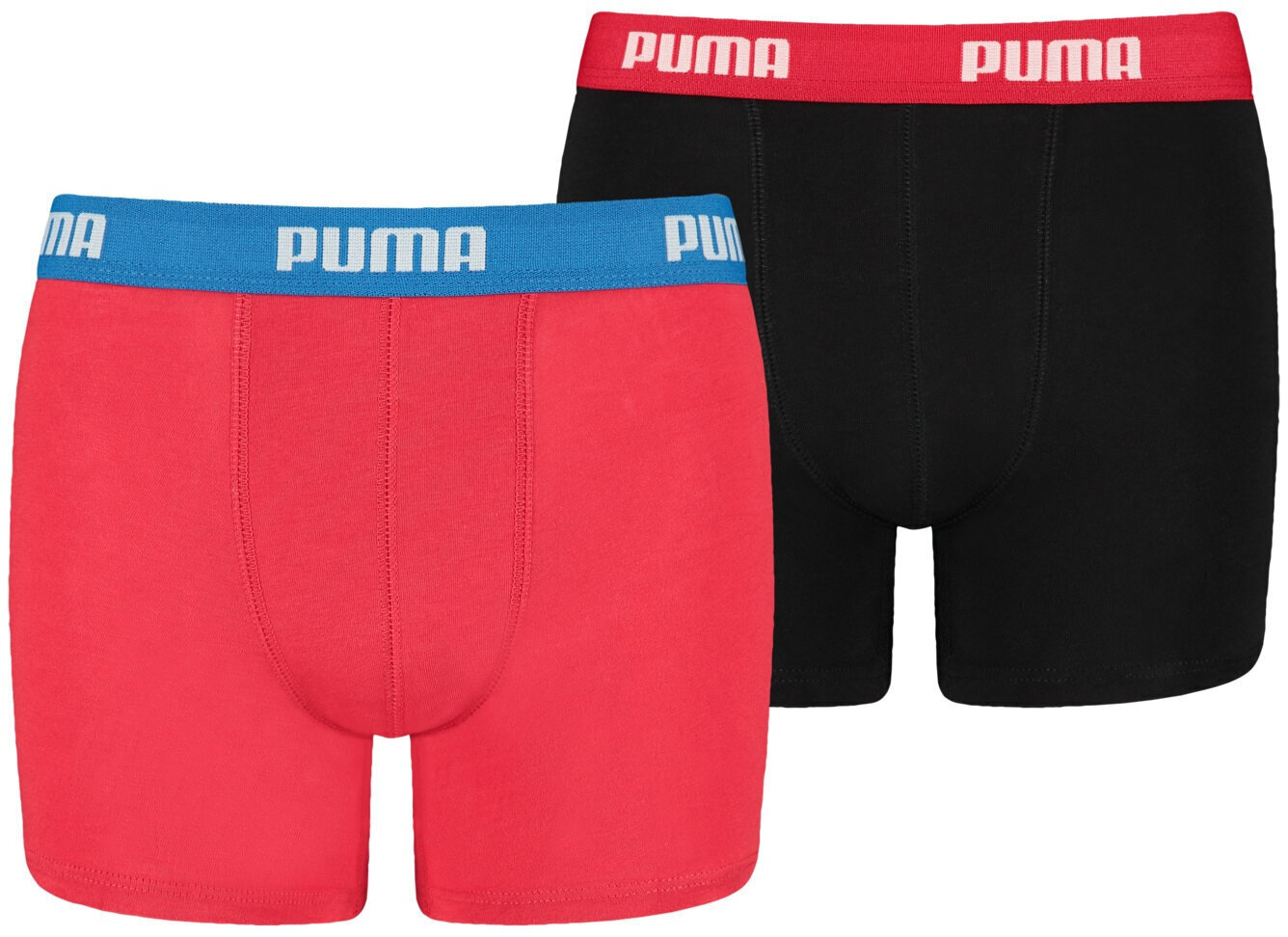 Trikotaažist Aluspüksid Puma Basic Boxer Black Red 907650 04/128 цена и информация | Poiste aluspesu | kaup24.ee