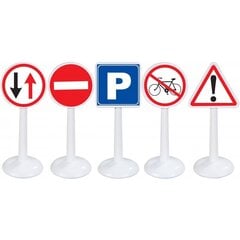 Hariv komplekt "Mini liiklusmärgid" WOOPIE 16 tk. + Mänguauto hind ja info | Arendavad mänguasjad | kaup24.ee