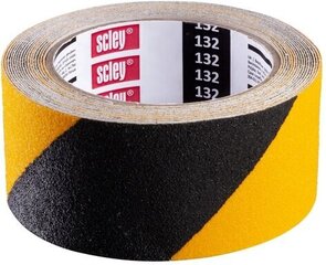 Libisemiskindel teip Scley (0390-320548), 48 mm x 5 m, kollane/must hind ja info | Käsitööriistad | kaup24.ee