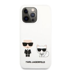 Чехол Karl Lagerfeld and Choupette Liquid Silicone Case для iPhone 13 Pro White цена и информация | Чехлы для телефонов | kaup24.ee