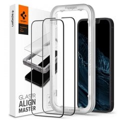 Spigen Alm Glass FC защитное стекло для экрана iPhone 13 ir 13 Pro, 2 шт. цена и информация | Защитные пленки для телефонов | kaup24.ee