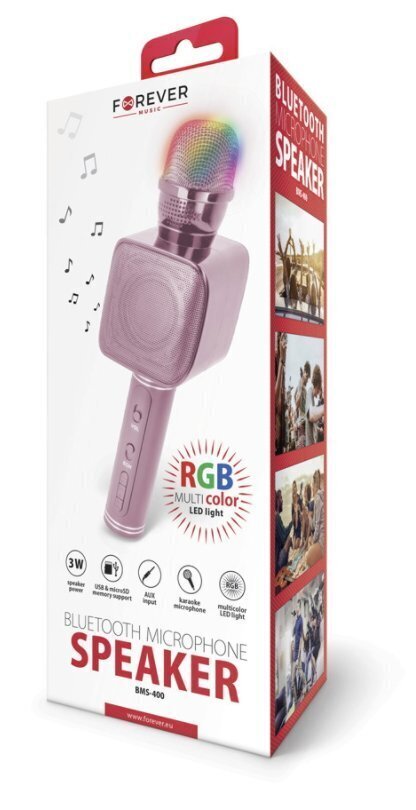Bluetooth-karaokemikrofon koos kõlariga Forever BMS-400 цена и информация | Mikrofonid | kaup24.ee