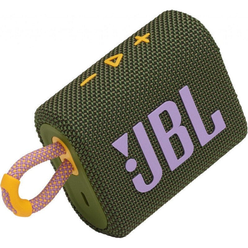 JBL Go 3 JBLGO3GRN цена и информация | Kõlarid | kaup24.ee