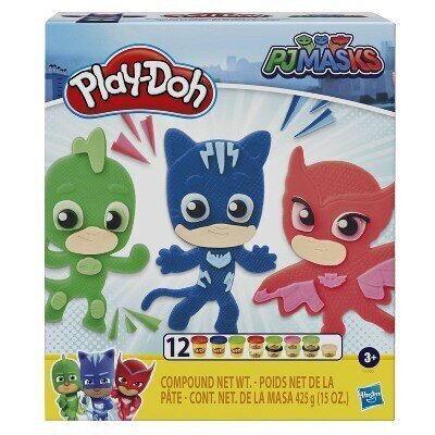 Plastiliini komplekt Play Doh PJ Masks, F18055L0 hind ja info | Arendavad mänguasjad | kaup24.ee