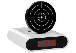 Электронный будильник - лазерный пистолет с белым щитом цена и информация | Игрушки для мальчиков | kaup24.ee