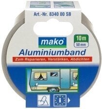 Alumiiniumteip Mako, 50 mm x 10 m, 100 C° цена и информация | Käsitööriistad | kaup24.ee