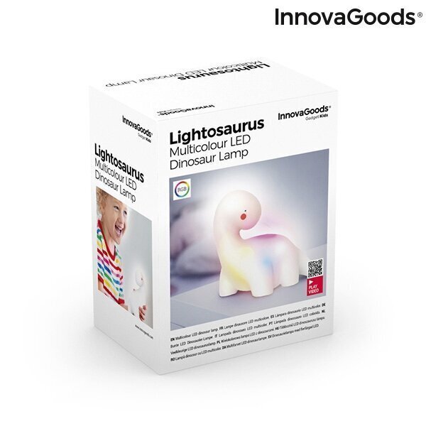 MITMEVÄRVILINE LED-LAMP DINOSAURUS LIGHTOSAURUS INNOVAGOODS hind ja info | Laualambid | kaup24.ee