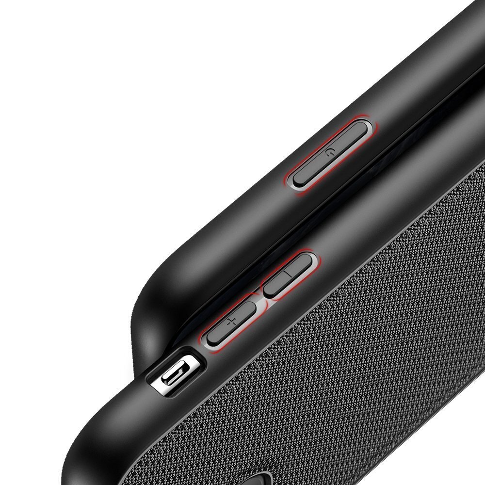 Dux Ducis Fino case covered with nylon material for iPhone 11 Pro Max black цена и информация | Telefoni kaaned, ümbrised | kaup24.ee