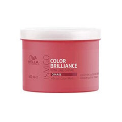 Маска для окрашенных волос Wella Professionals Invigo Brilliance Coarse Mask, 500 мл цена и информация | Маски, масла, сыворотки | kaup24.ee