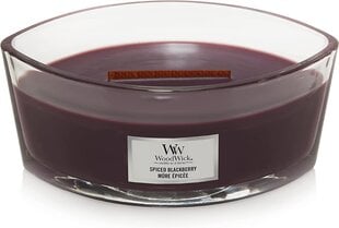 WoodWick ароматическая свеча Spiced Blackberry Elipsa, 453,6 г цена и информация | Подсвечники, свечи | kaup24.ee