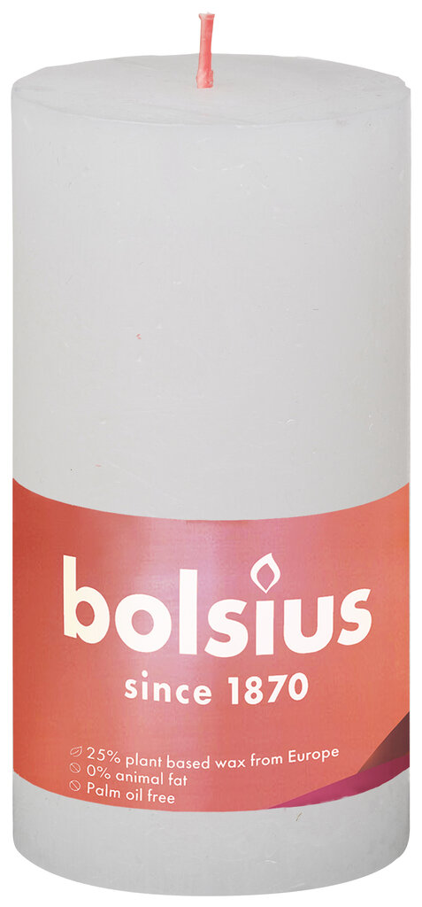 Lõhnaküünal Bolsius Rustic Shine Cloudy White hind ja info | Küünlad, küünlajalad | kaup24.ee