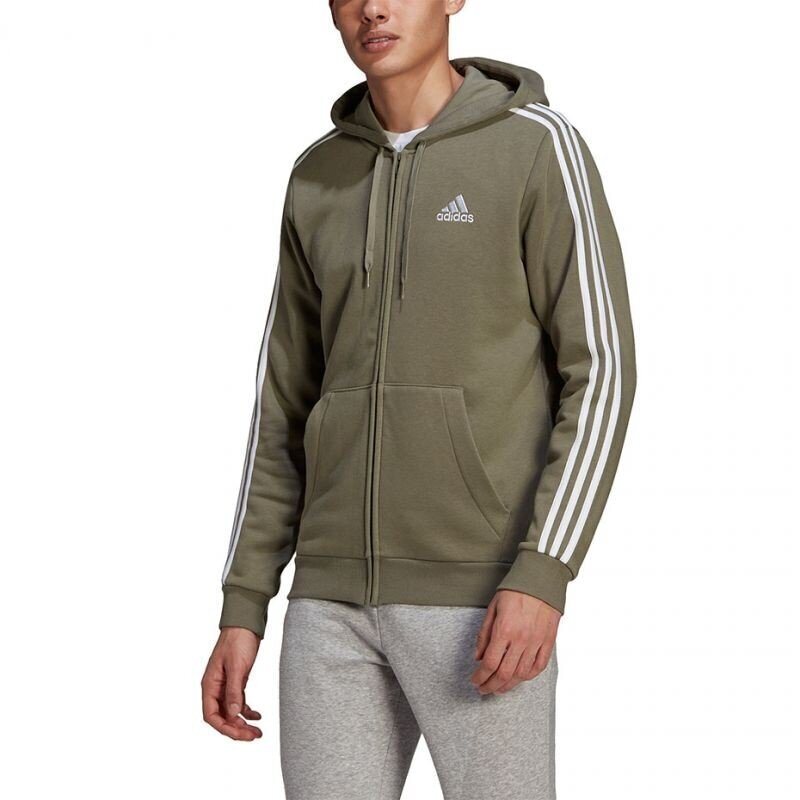 Meeste dressipluus Adidas Essentials Hoodie M GK9052, roheline цена и информация | Meeste pusad | kaup24.ee