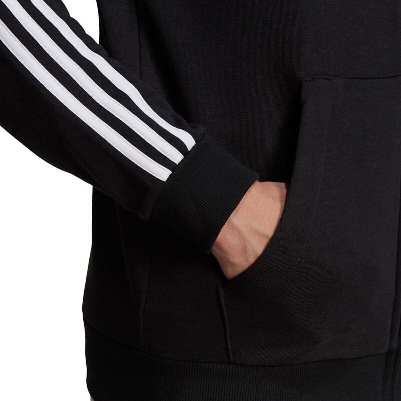 Meeste dressipluus Adidas Essentials Full-Zip Hoodie M GK9032, must hind ja info | Meeste pusad | kaup24.ee