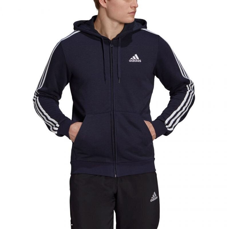 Meeste džemper Adidas Essentials Hoodie M GK9033, tumesinine hind ja info | Meeste pusad | kaup24.ee