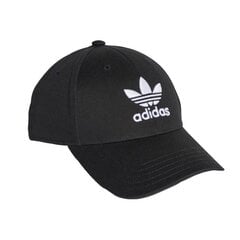 Meeste nokamüts Adidas Trefoil EC3603, must цена и информация | Мужские шарфы, шапки, перчатки | kaup24.ee