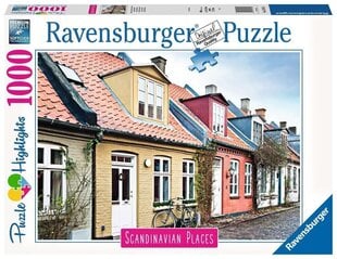 Пазл Scandinavian Houses in Aarhus Denmark, 1000 д. цена и информация | Пазлы | kaup24.ee