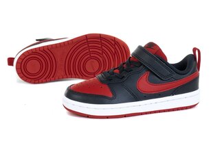 Jalatsid Nike Court Borough Low2 Black Red цена и информация | Детская спортивная обувь | kaup24.ee