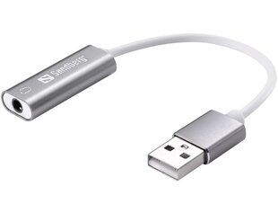 Sandberg 134-13 USB-конвертер для гарнитуры цена и информация | Адаптеры и USB-hub | kaup24.ee