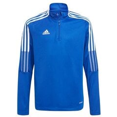 Laste džemper Adidas Tiro 21 Training Top Youth Jr GM7322, sinine hind ja info | Poiste kampsunid, vestid ja jakid | kaup24.ee