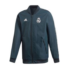 Poiste spordi dressipluus Adidas Real Madrid Anthem Jr DP5185, must hind ja info | Poiste kampsunid, vestid ja jakid | kaup24.ee