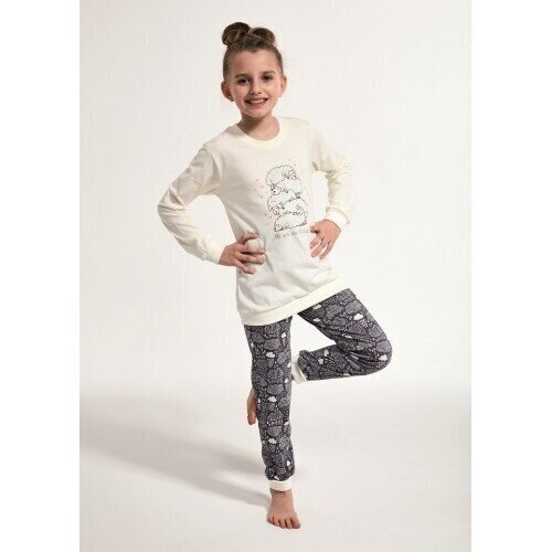 Tüdrukute pidžaama pikkade pükstega Cornette "Sheep" hind ja info | Tüdrukute hommikumantlid ja pidžaamad | kaup24.ee