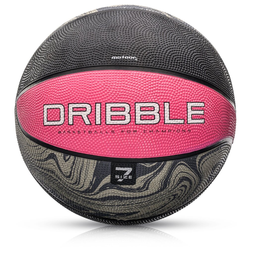 Korvapalli pall Meteor Dribble, suurus 7, roosa hind ja info | Korvpallid | kaup24.ee