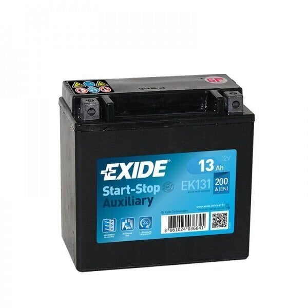 Aku Exide 12 Ah 200 A EN 12V AGM EK131 hind ja info | Akud | kaup24.ee