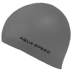 Шапочка для плавания Aqua speed, серебристая цена и информация | Шапочки для плавания | kaup24.ee