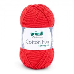 Пряжа GRÜNDL Cotton Fun 06, 50 г, 115 м цена и информация | Принадлежности для вязания | kaup24.ee