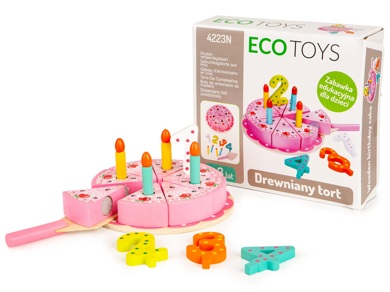 Ecotoys puidust kook noaga hind ja info | Tüdrukute mänguasjad | kaup24.ee