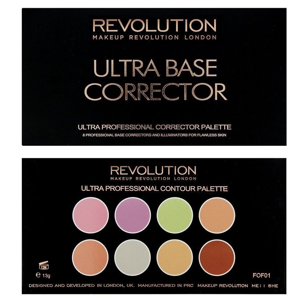 Meikimise aluspalett Makeup Revolution London Ultra Base Corrector 13 g hind ja info | Jumestuskreemid, puudrid | kaup24.ee