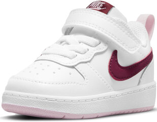 Jalatsid Nike Court Borough Low2 White BQ5453 120/9.5K цена и информация | Детская спортивная обувь | kaup24.ee