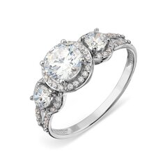 Золотое кольцо с бриллиантами и топазом цена и информация | Кольцо | kaup24.ee