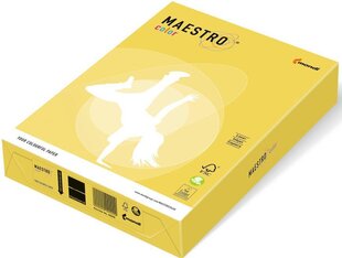 Värviline paber MAESTRO COLOR, 80g / m2, A4, 500 lehte, kanaarikollane (Canary Yellow) hind ja info | Vihikud, märkmikud ja paberikaubad | kaup24.ee