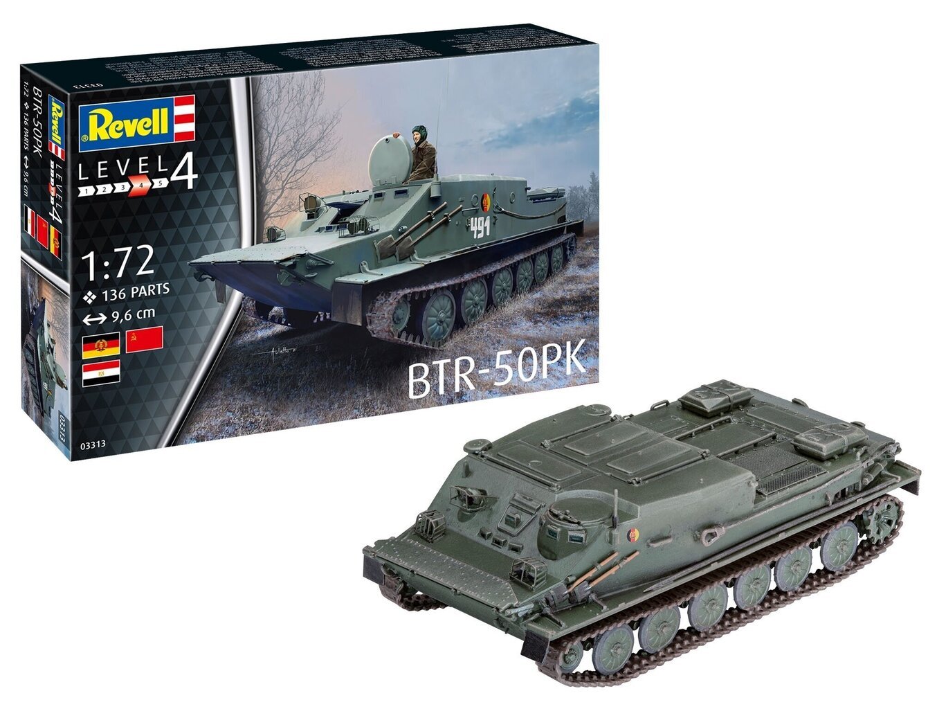 Сборная пластиковая модель Revell - BTR-50PK, 1/72, 03313 цена | kaup24.ee