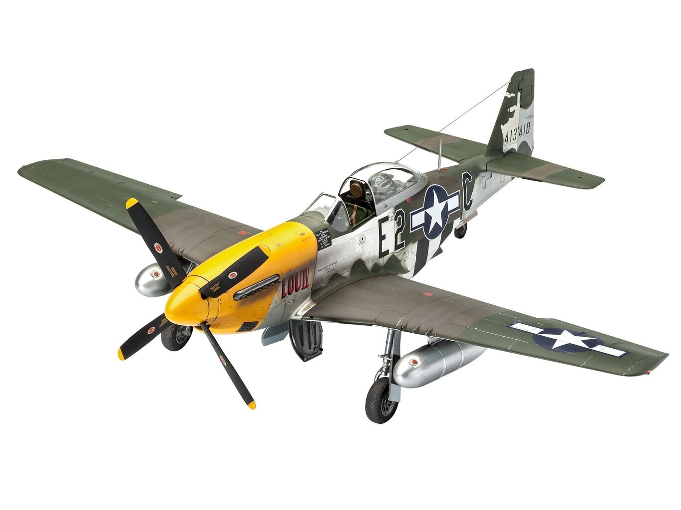 Revell - P-51D Mustang, 1/32, 03944 цена и информация | Klotsid ja konstruktorid | kaup24.ee