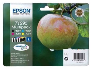 Оригинальный набор чернил Epson T1295 (BK/C/M/Y) цена и информация | Картриджи для струйных принтеров | kaup24.ee