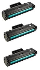 Аналоговый тонер HP 106A (W1106A) 3-Pack (Kiibiga) цена и информация | Картриджи для струйных принтеров | kaup24.ee