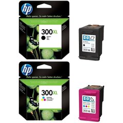 Originaal tintide komplekt HP 300XL Black + HP 300XL Trilocor hind ja info | Tindiprinteri kassetid | kaup24.ee