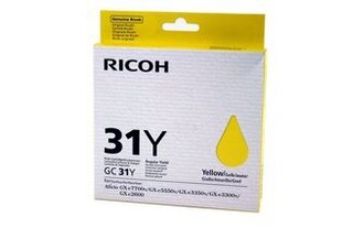 Ricoh Ink Cart. GC31Y Yellow (405691) цена и информация | Картриджи и тонеры | kaup24.ee