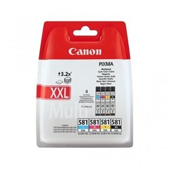 Canon Ink CLI-581 C/M/Y/BK Multipack XXL (1998C005) hind ja info | Tindiprinteri kassetid | kaup24.ee